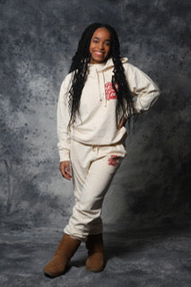 CREAM JOGGERS PANTS